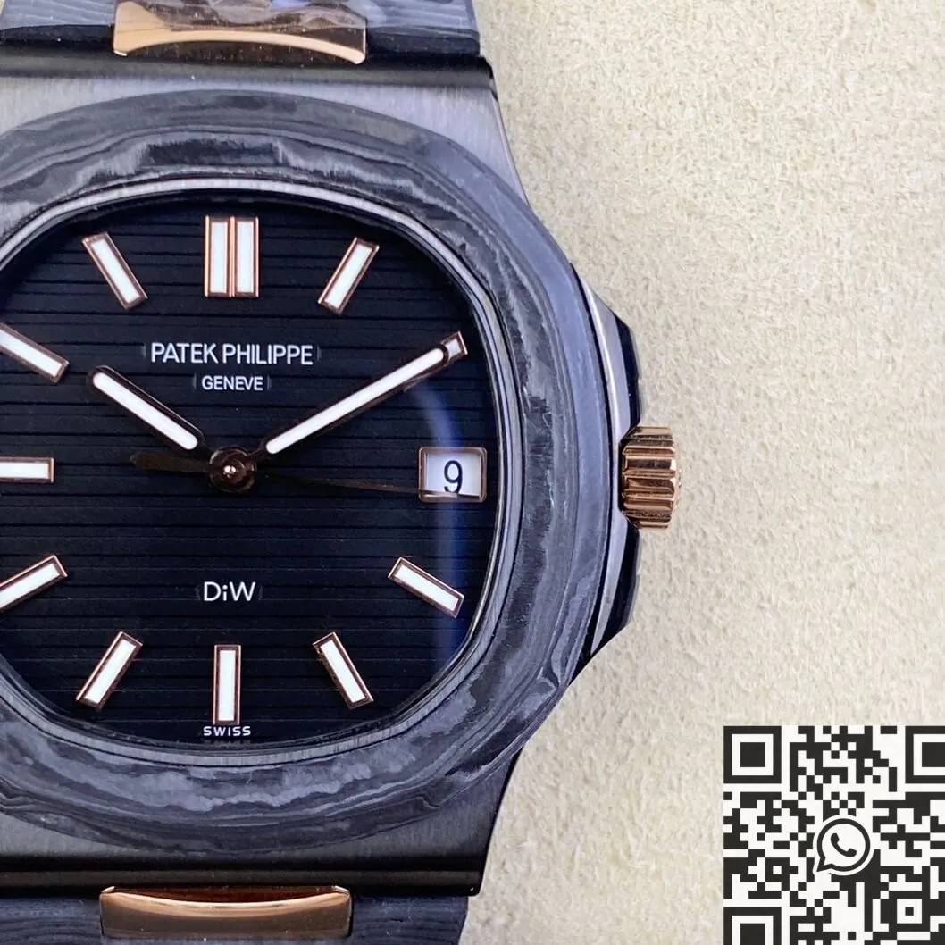 HighQuality Patek Philippe Nautilus 5711 Super Clone Carbon Fiber Gold Case Custom Watch 788