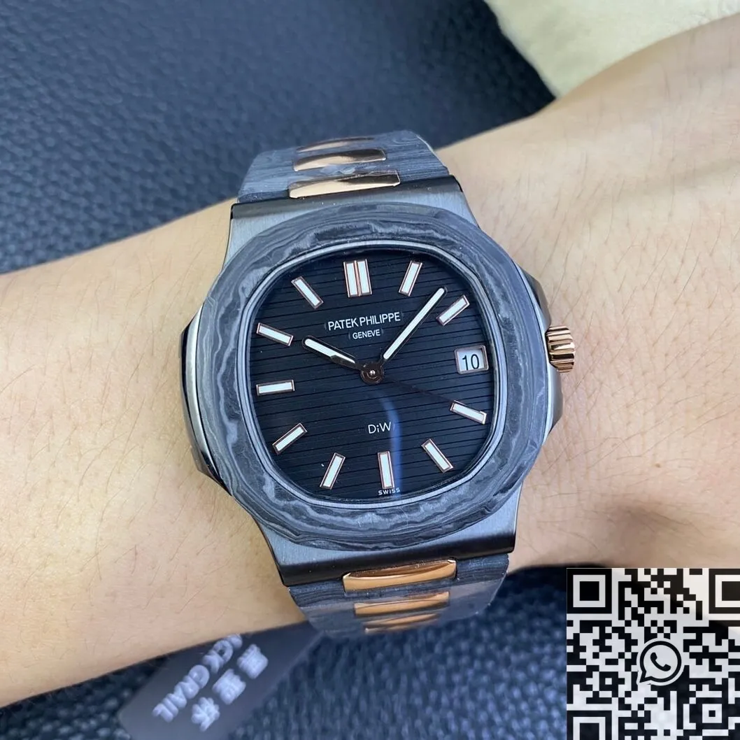 HighQuality Patek Philippe Nautilus 5711 Super Clone Carbon Fiber Gold Case Custom Watch 788