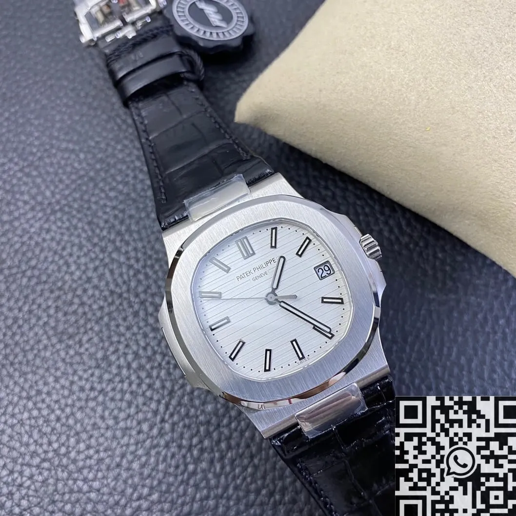 Stylish Patek Philippe Nautilus 5711 White Dial Belt Model Watch PPF Factory 2637