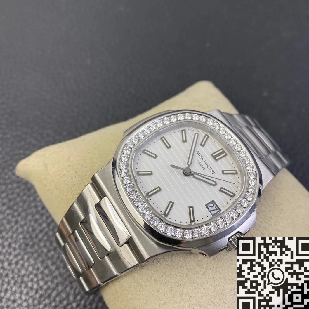 Patek Philippe Nautilus 5711 White Dial Diamond Bezel Watches PPF Factory Colorful 2638