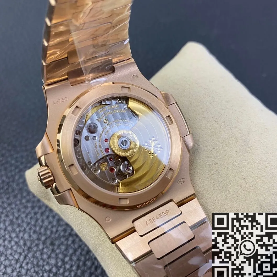 Soft Patek Philippe Nautilus 5711R White Dial Rose Gold Watches PPF Factory 2643
