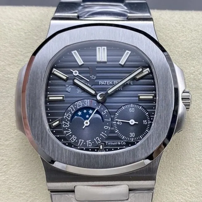 Patek Philippe Nautilus 5712 Tiffany co-branded Blue Dial Watch PPF Factory Thermal 2650