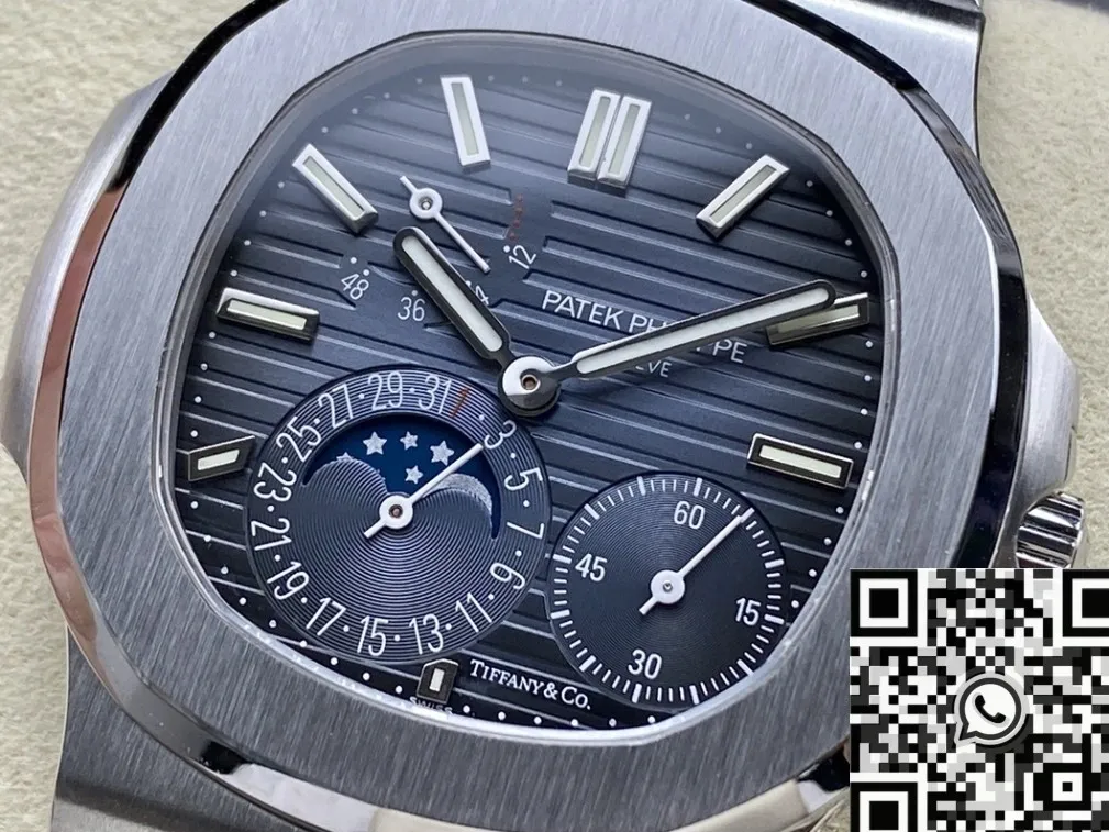 Patek Philippe Nautilus 5712 Tiffany co-branded Blue Dial Watch PPF Factory Thermal 2650
