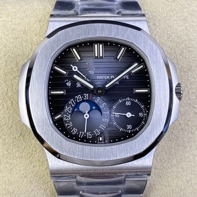 Patek Philippe Nautilus 5712 1A-001 Blue Dial Watch PPF Factory Stretchable 2649