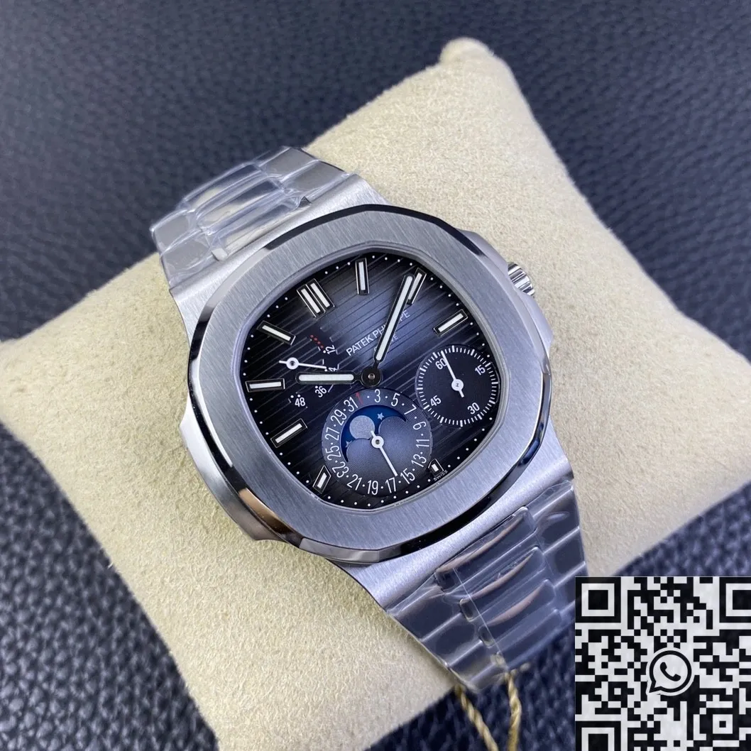 Patek Philippe Nautilus 5712 1A-001 Blue Dial Watch PPF Factory Stretchable 2649