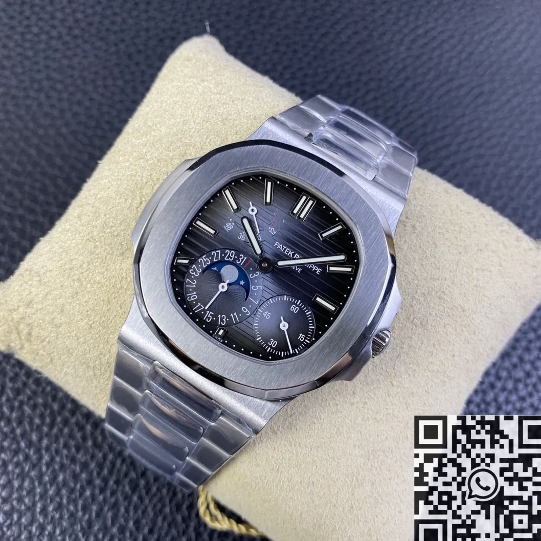 Patek Philippe Nautilus 5712 1A-001 Blue Dial Watch PPF Factory Stretchable 2649