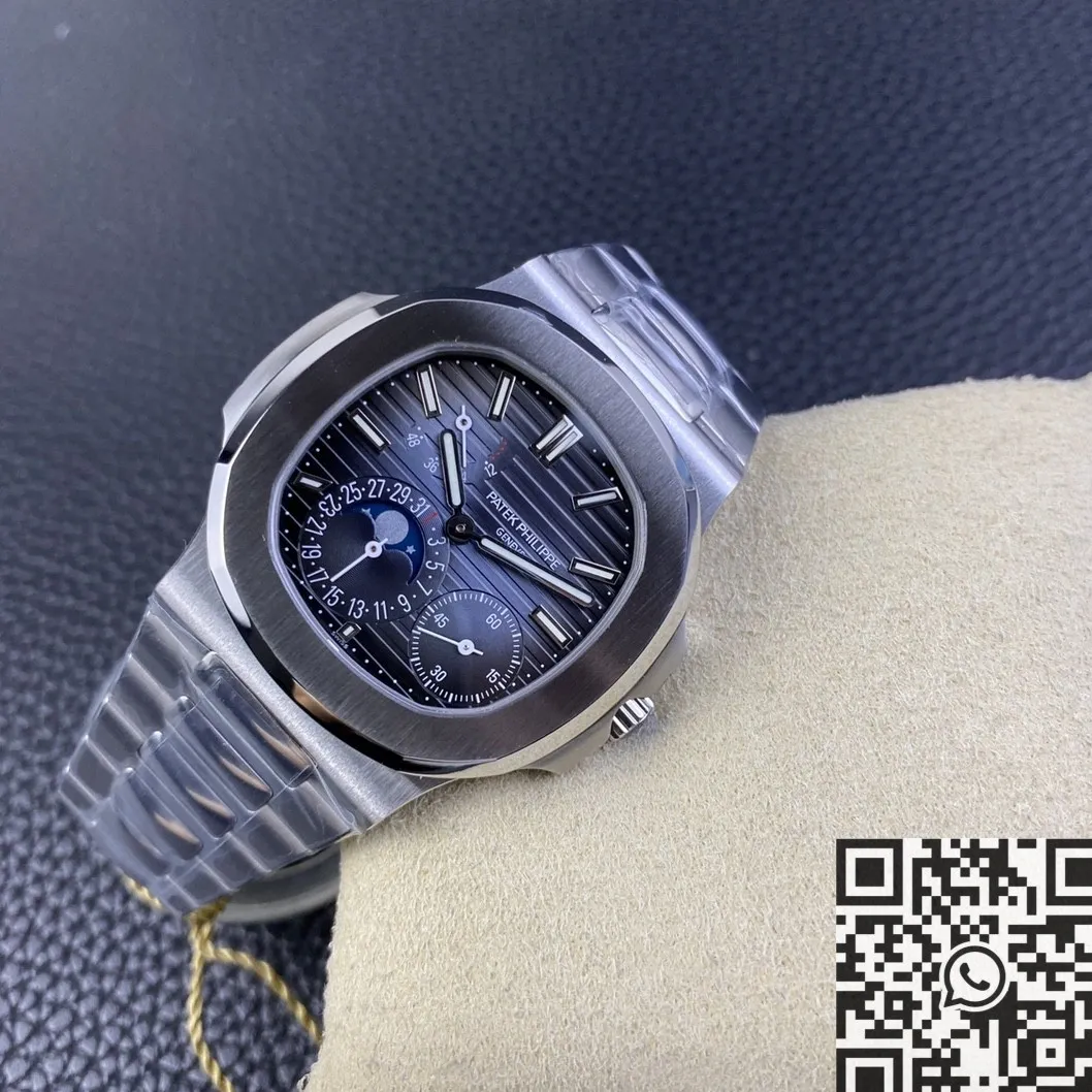 Patek Philippe Nautilus 5712 1A-001 Blue Dial Watch PPF Factory Stretchable 2649