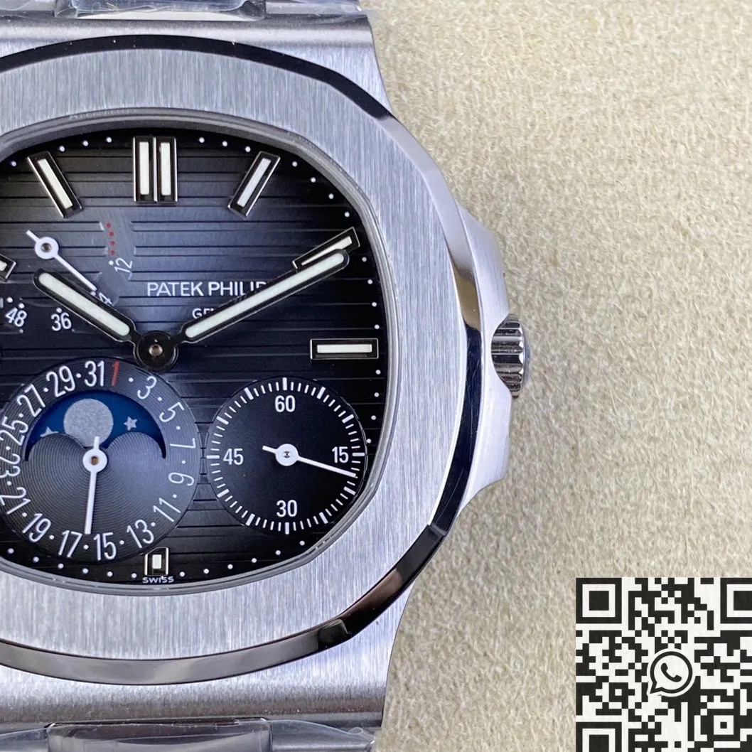 Patek Philippe Nautilus 5712 1A-001 Blue Dial Watch PPF Factory Stretchable 2649