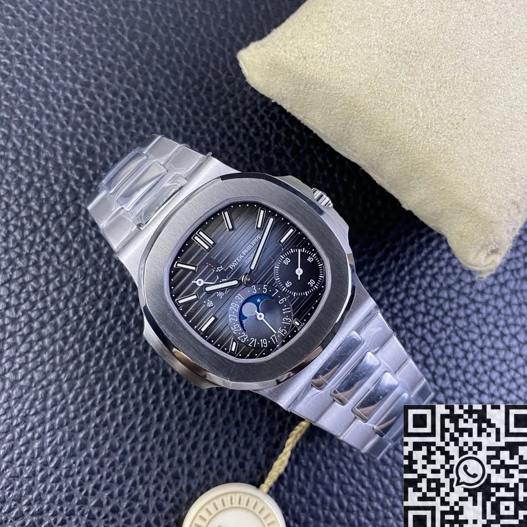 Patek Philippe Nautilus 5712 1A-001 Blue Dial Watch PPF Factory Stretchable 2649