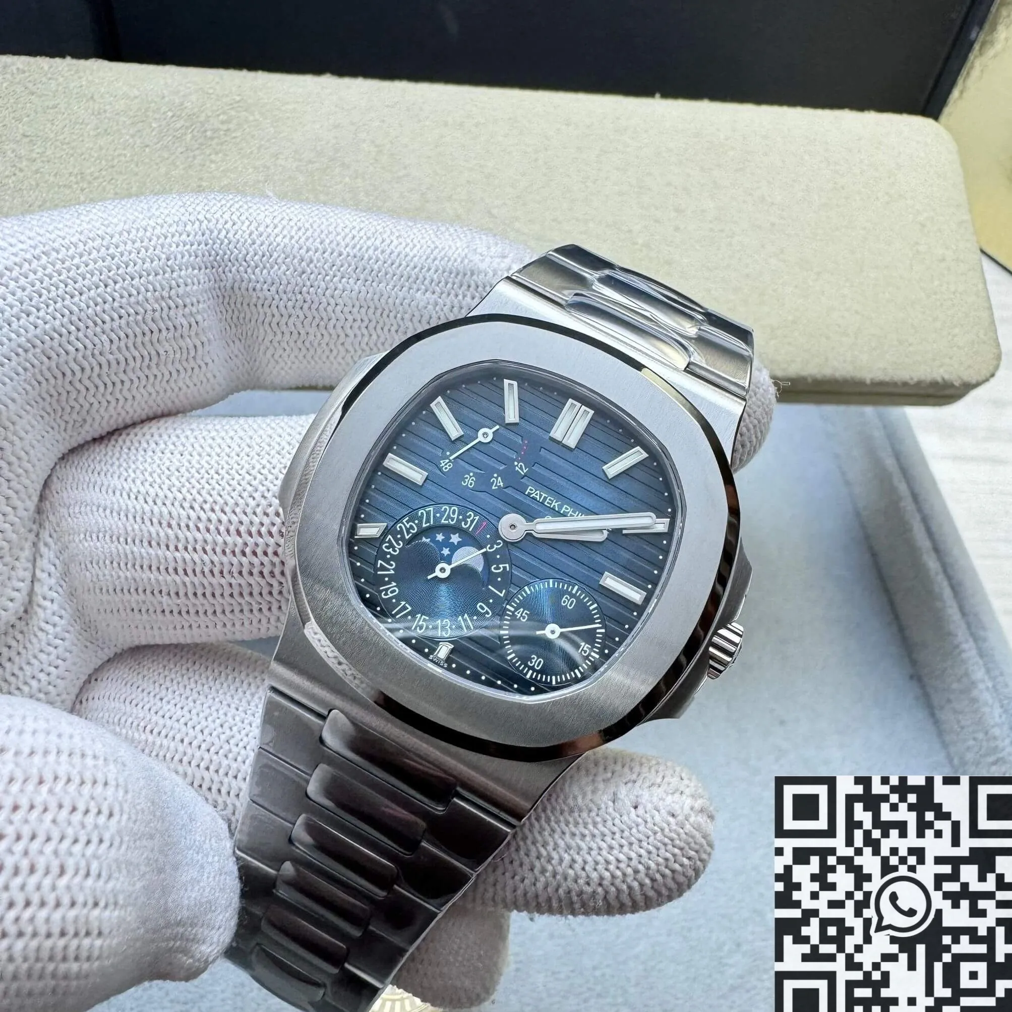Patek Philippe Nautilus 5712 1A-001 Blue Dial Watch ZF Factory MoistureWicking 2271