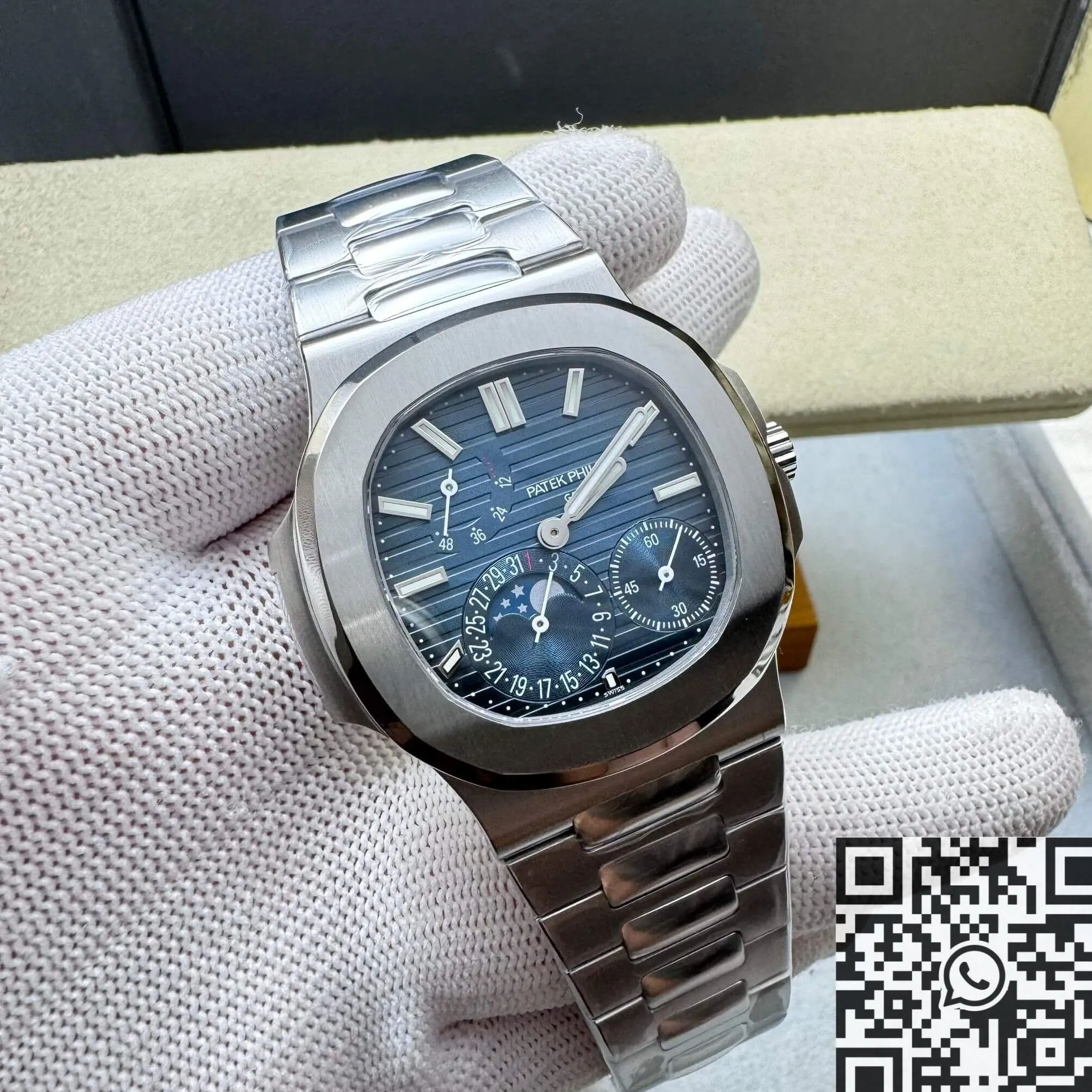 Patek Philippe Nautilus 5712 1A-001 Blue Dial Watch ZF Factory MoistureWicking 2271