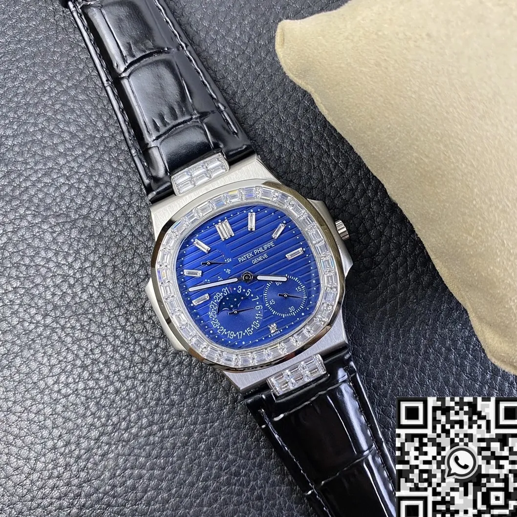 Unisex Patek Philippe Nautilus 5724 Diamond Bezel Watch GR Factory 818