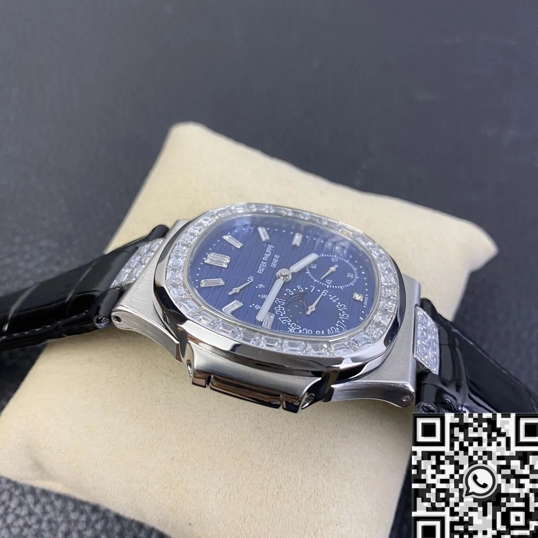 Unisex Patek Philippe Nautilus 5724 Diamond Bezel Watch GR Factory 818