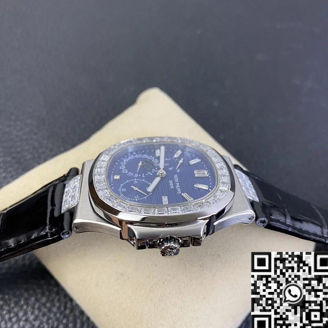 Unisex Patek Philippe Nautilus 5724 Diamond Bezel Watch GR Factory 818