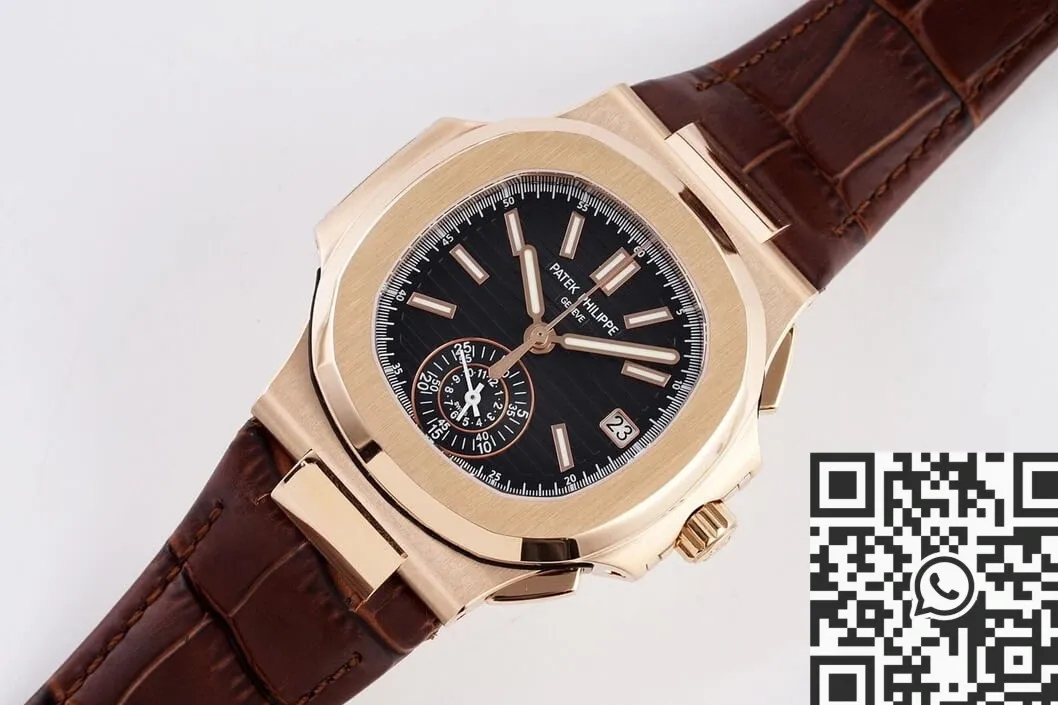 Comfortable Patek Philippe Nautilus 5980 Black Dial Watch 3K Factory 1950
