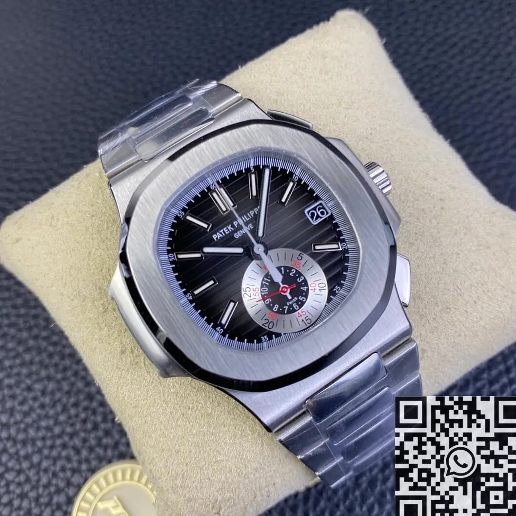 FlexibleFit Patek Philippe Nautilus 5980 1A-014 Black Dial Watch PPF Factory 2654