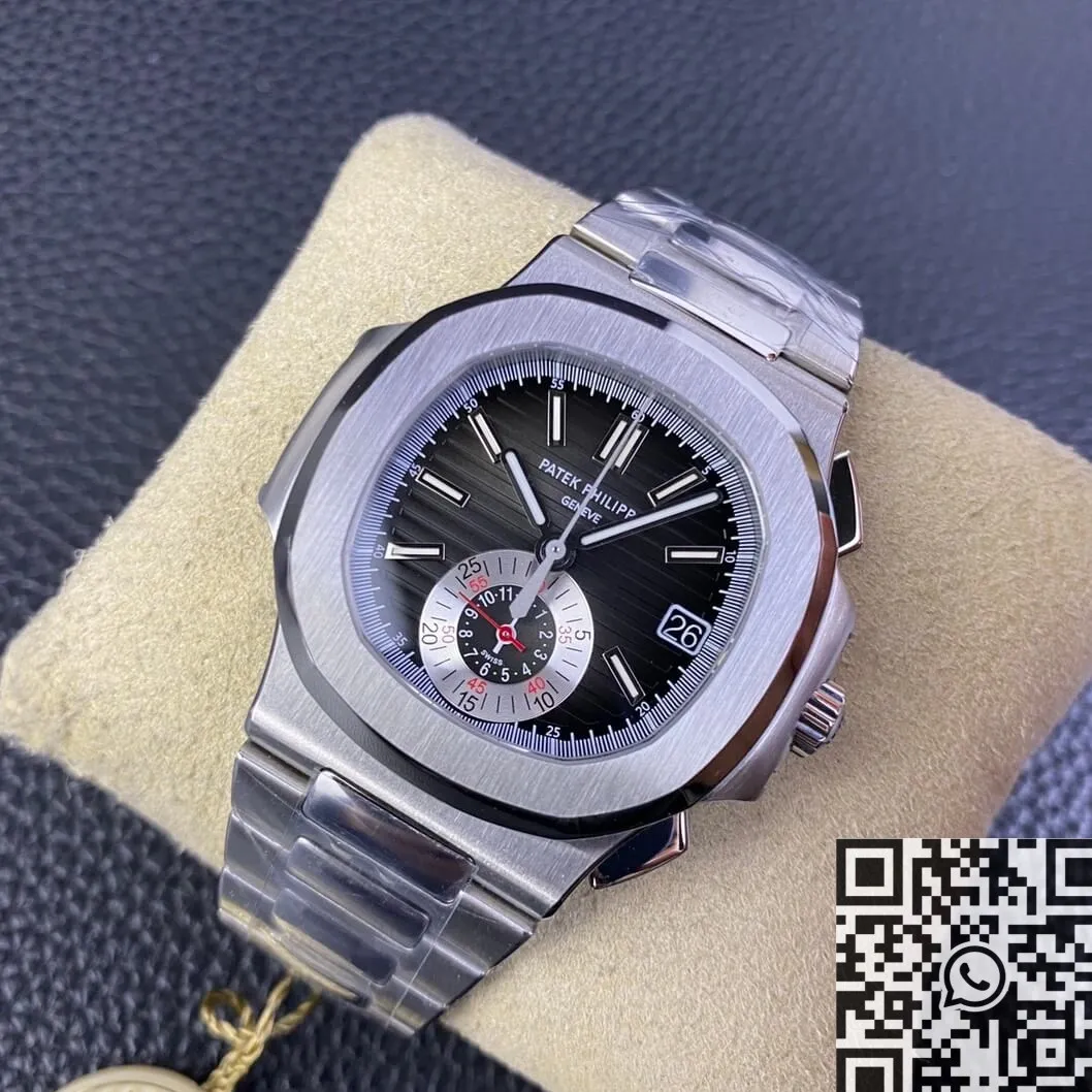 FlexibleFit Patek Philippe Nautilus 5980 1A-014 Black Dial Watch PPF Factory 2654