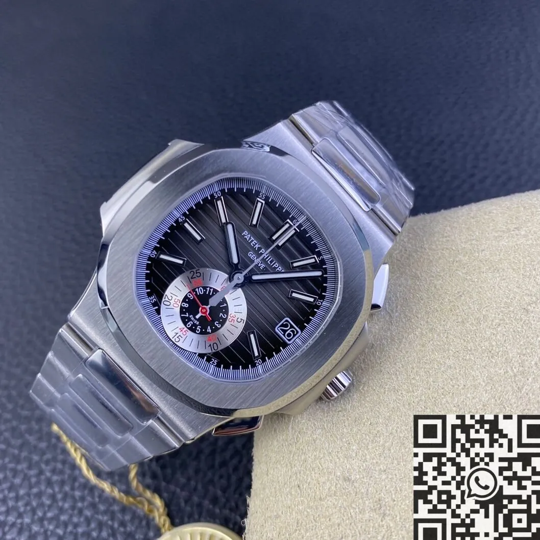 FlexibleFit Patek Philippe Nautilus 5980 1A-014 Black Dial Watch PPF Factory 2654