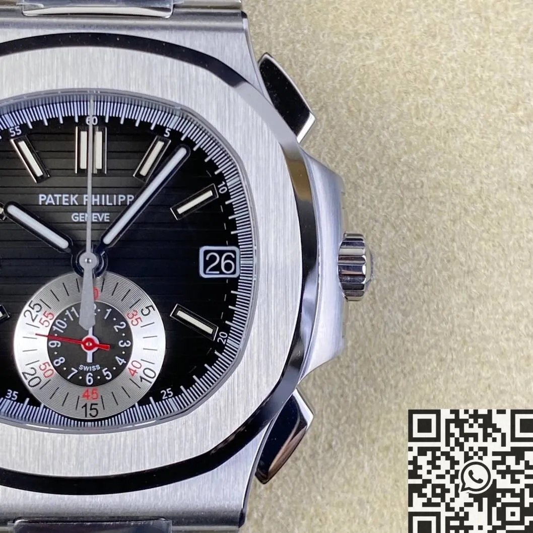 FlexibleFit Patek Philippe Nautilus 5980 1A-014 Black Dial Watch PPF Factory 2654