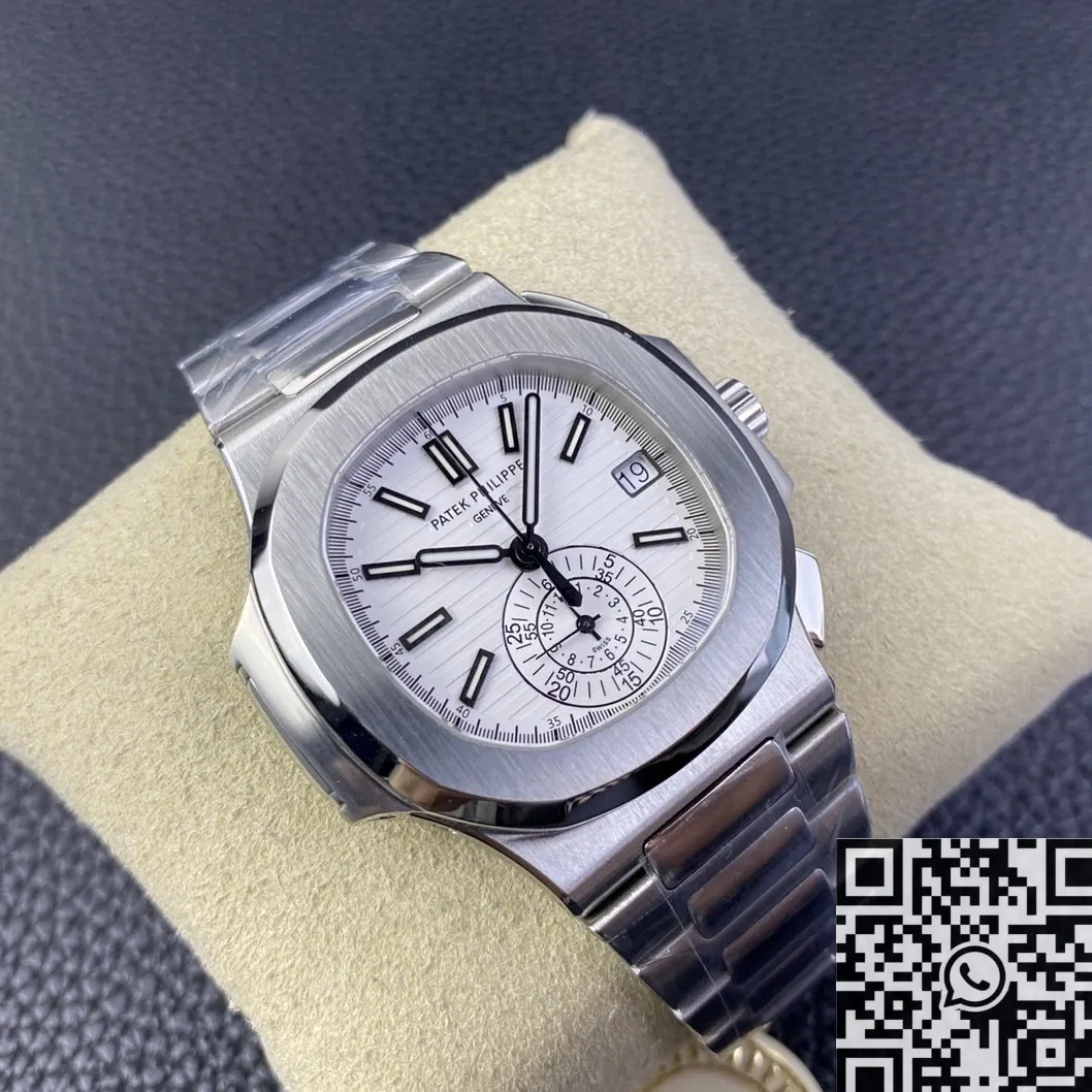 Patek Philippe Nautilus 5980 1A-019 White Dial Watch PPF Factory Breathable 2657