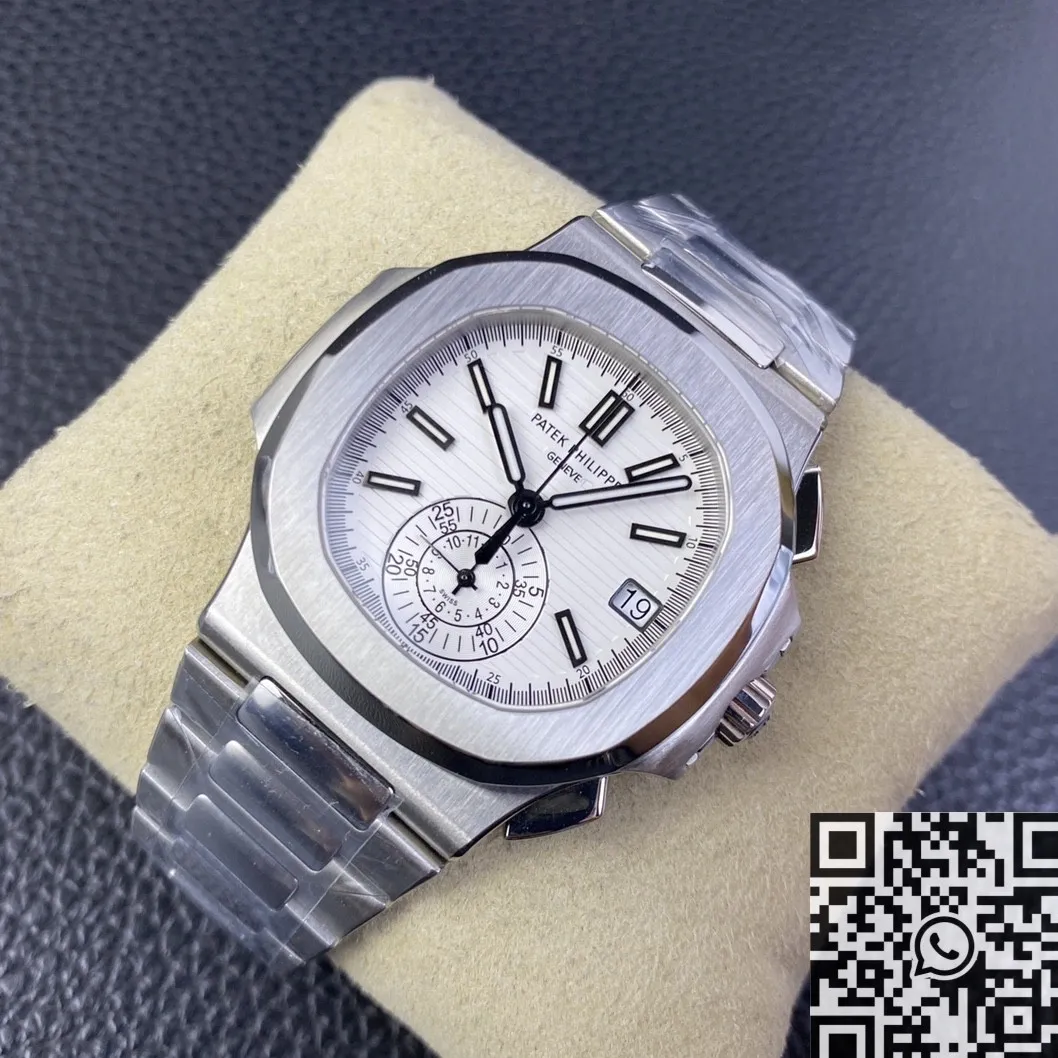 Patek Philippe Nautilus 5980 1A-019 White Dial Watch PPF Factory Breathable 2657