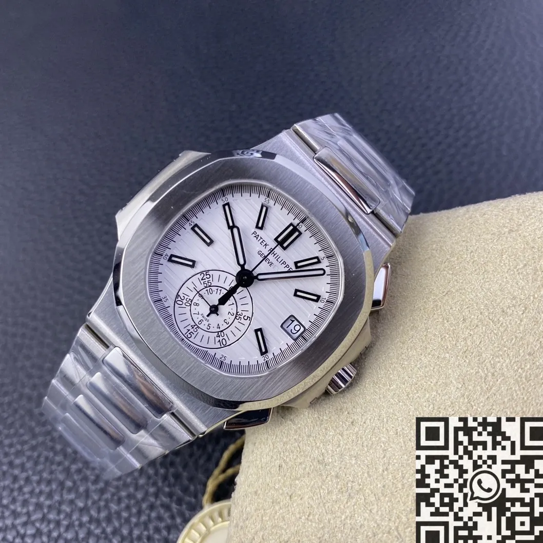 Patek Philippe Nautilus 5980 1A-019 White Dial Watch PPF Factory Breathable 2657