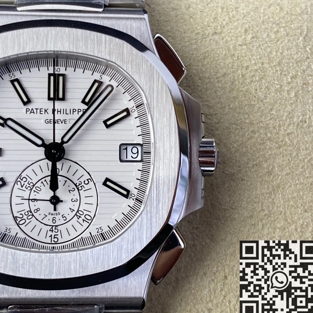 Patek Philippe Nautilus 5980 1A-019 White Dial Watch PPF Factory Breathable 2657