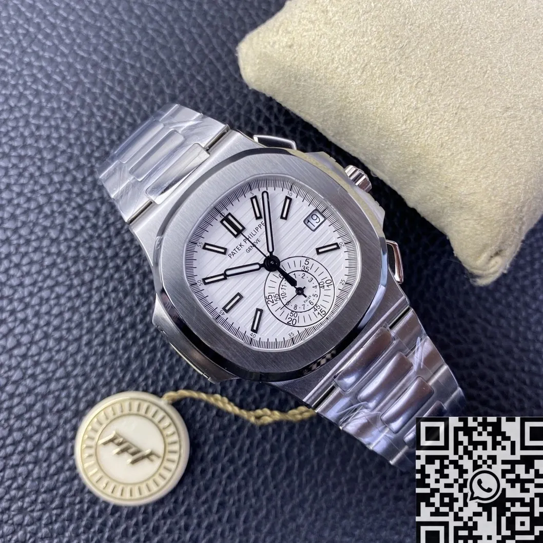 Patek Philippe Nautilus 5980 1A-019 White Dial Watch PPF Factory Breathable 2657