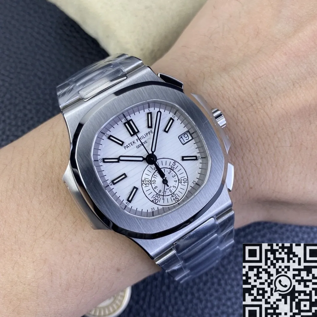 Patek Philippe Nautilus 5980 1A-019 White Dial Watch PPF Factory Breathable 2657