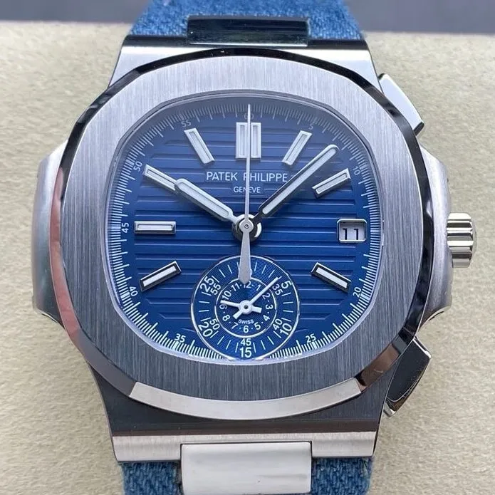 Patek Philippe Nautilus 5980 60G-001 Blue Dial 3K Factory Stretchable 1962