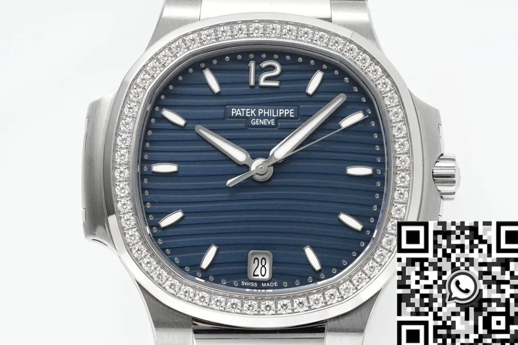 Patek Philippe Nautilus 7118 1200A-001 Blue Dial Diamond Bezel PPF Factory Stretchable 2653