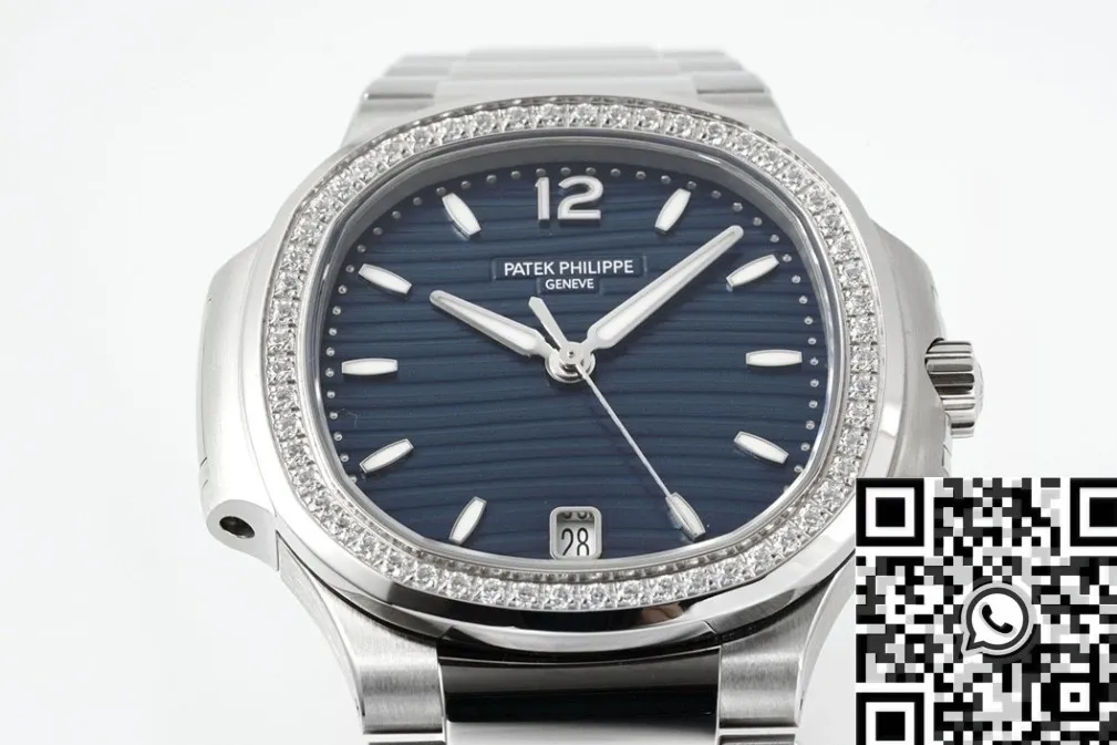 Patek Philippe Nautilus 7118 1200A-001 Blue Dial Diamond Bezel PPF Factory Stretchable 2653