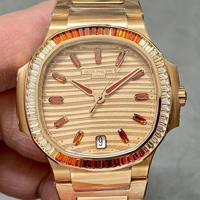 Patek Philippe Nautilus 7118 1300R-001 Rose Gold Dial 3K Factory Thermal 1965