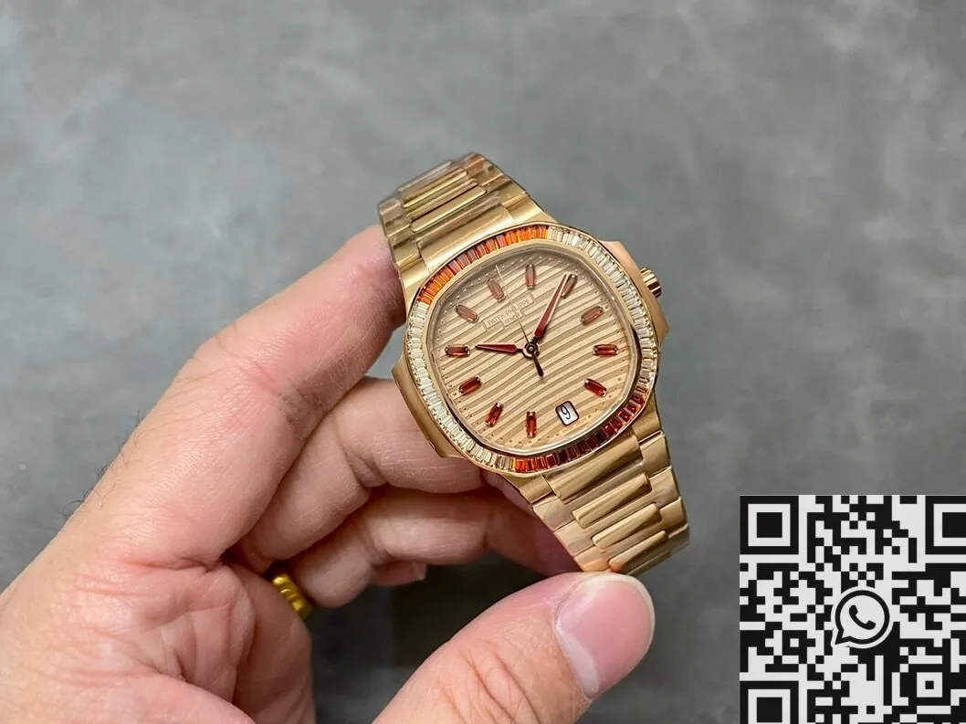 Patek Philippe Nautilus 7118 1300R-001 Rose Gold Dial 3K Factory Thermal 1965