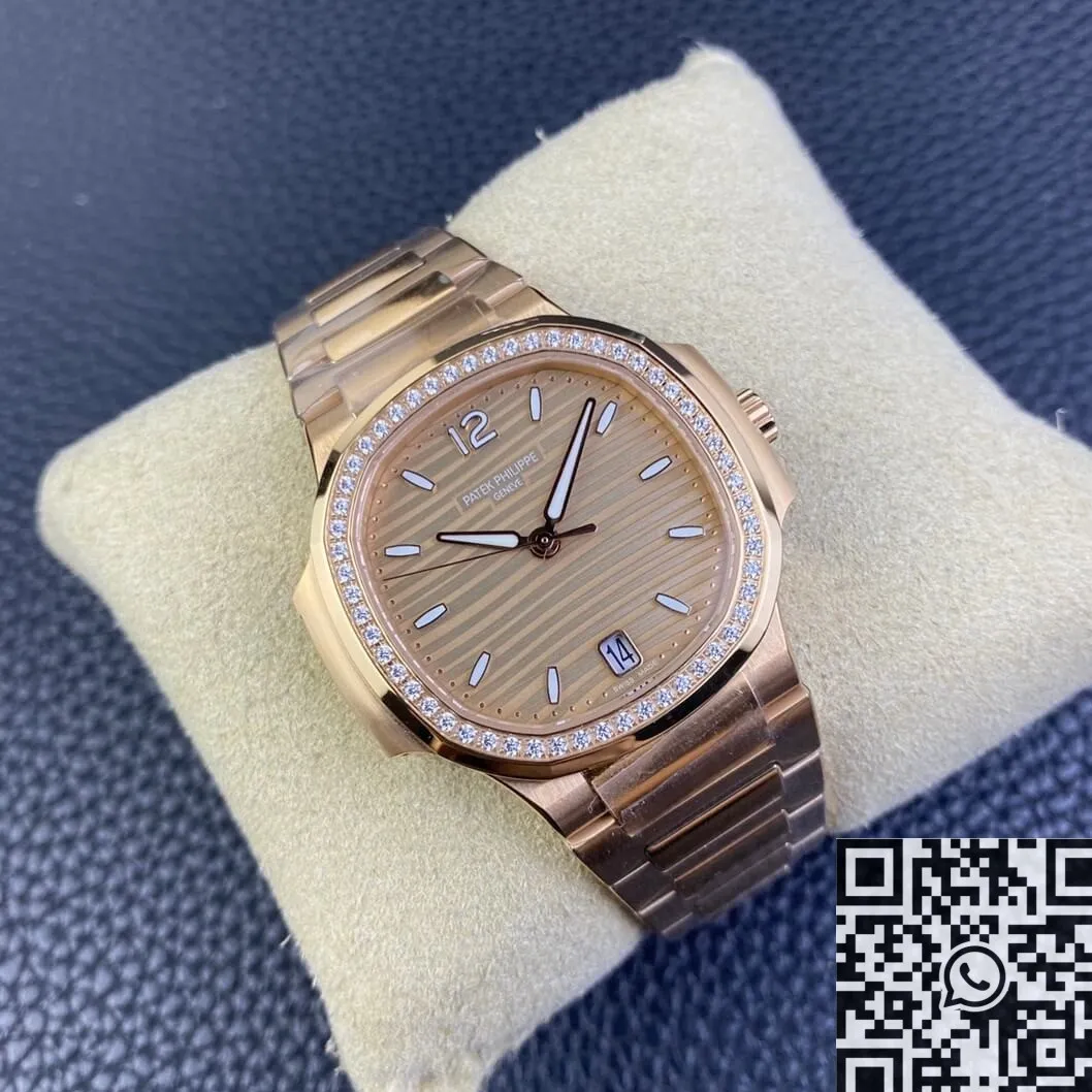 Wishbiz Ru Patek Philippe Nautilus 7118 1R-010 Gold Dial Watch 3K Factory Trendsetting 1969