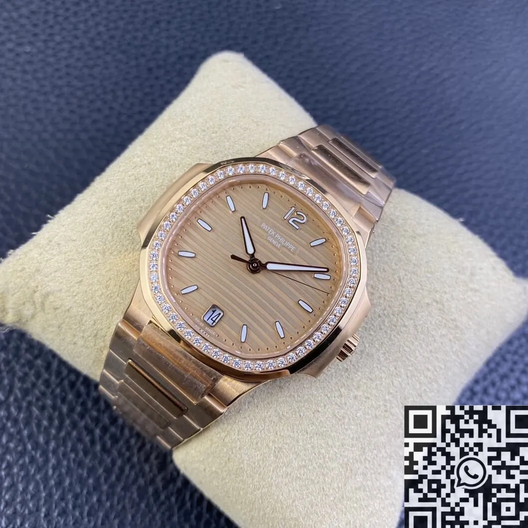 Wishbiz Ru Patek Philippe Nautilus 7118 1R-010 Gold Dial Watch 3K Factory Trendsetting 1969