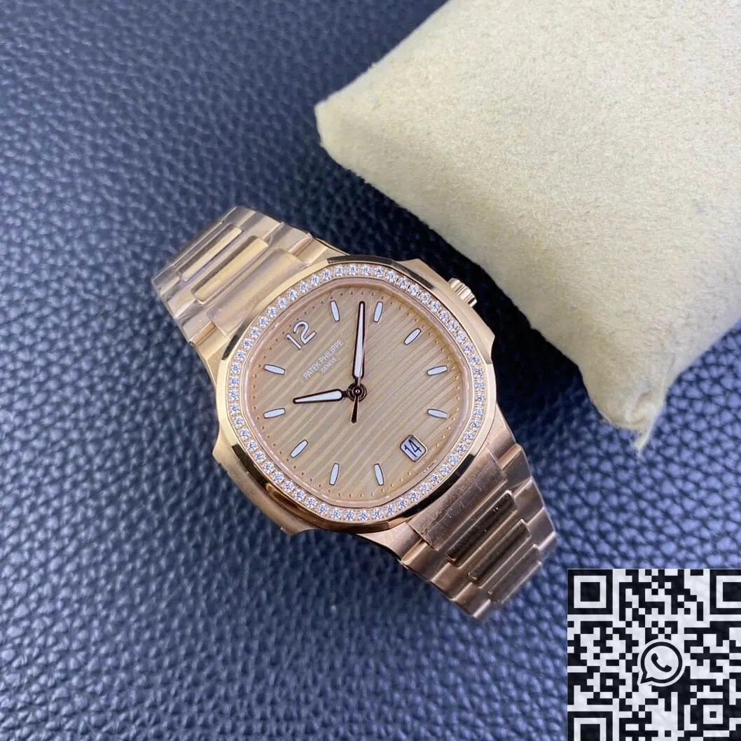 Wishbiz Ru Patek Philippe Nautilus 7118 1R-010 Gold Dial Watch 3K Factory Trendsetting 1969