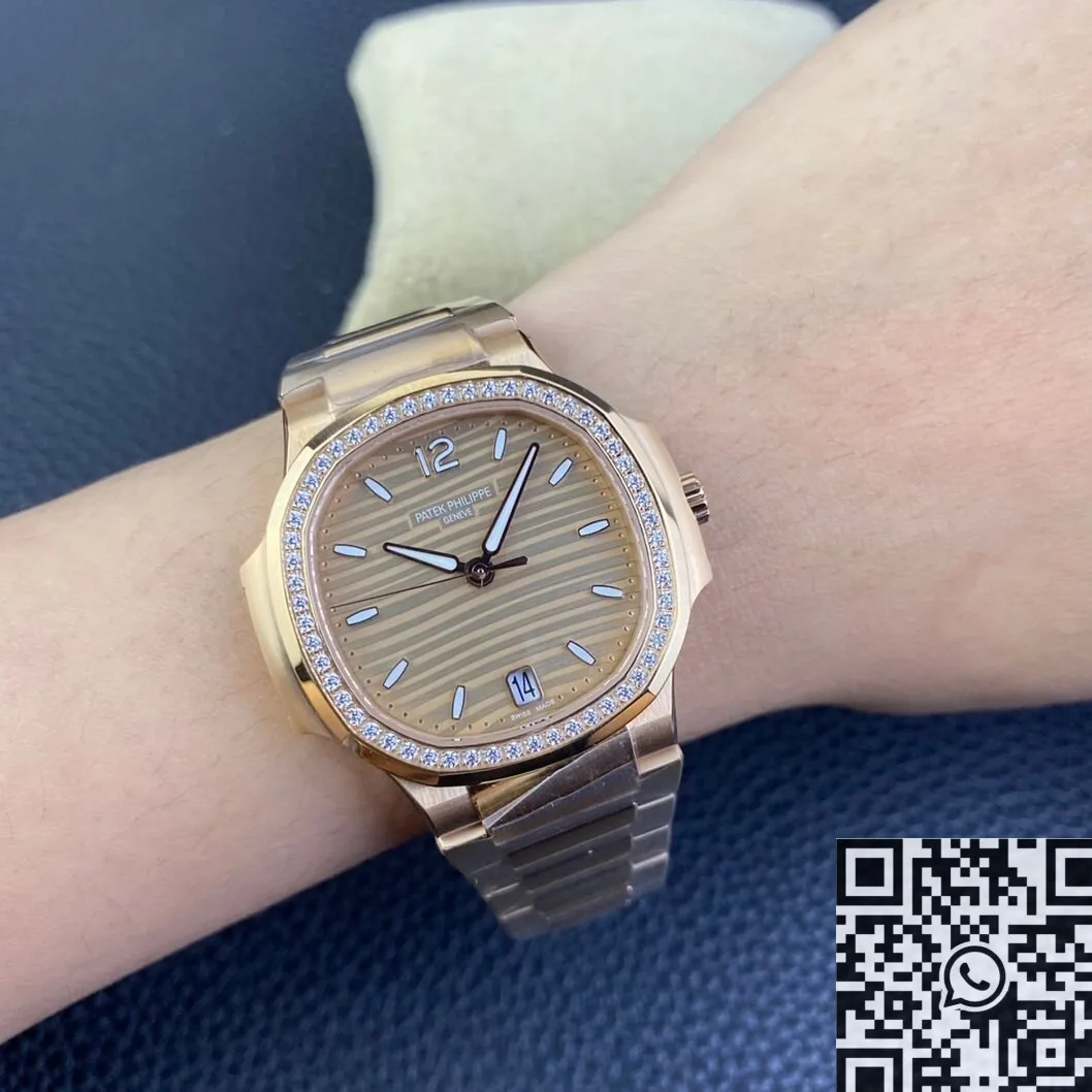 Wishbiz Ru Patek Philippe Nautilus 7118 1R-010 Gold Dial Watch 3K Factory Trendsetting 1969