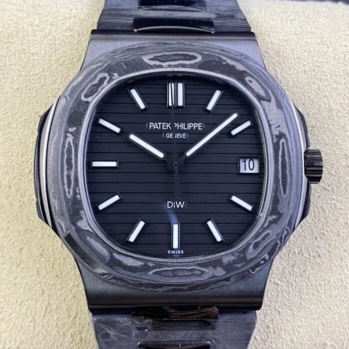 Patek Philippe Nautilus Homage 5711 Carbon Fiber Watch Case Custom Watch Casual 853