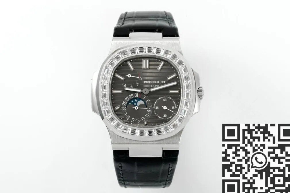 Affordable Patek Philippe Nautilus V3 Drill Case 5712 Black Dial Watch PPF Factory 2661