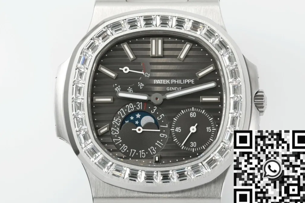 Affordable Patek Philippe Nautilus V3 Drill Case 5712 Black Dial Watch PPF Factory 2661