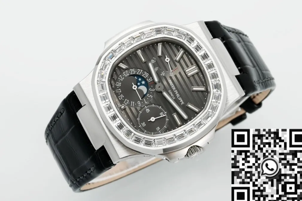 Affordable Patek Philippe Nautilus V3 Drill Case 5712 Black Dial Watch PPF Factory 2661