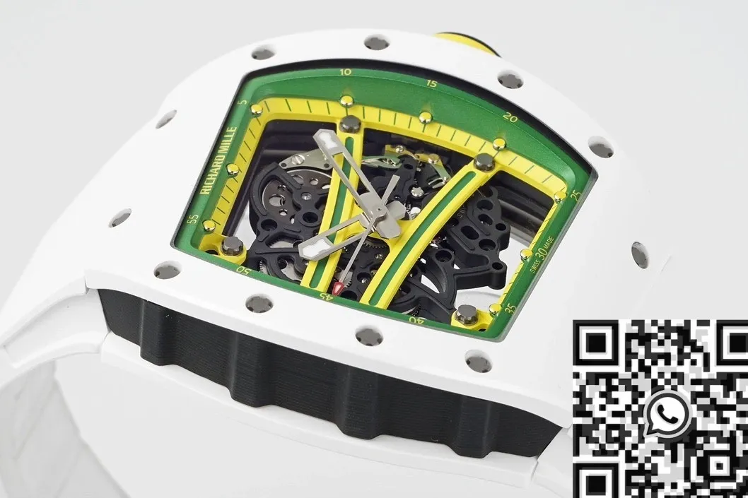 Snug Richard Mille Men RM061 White Ceramics Watch ZF Factory 2273