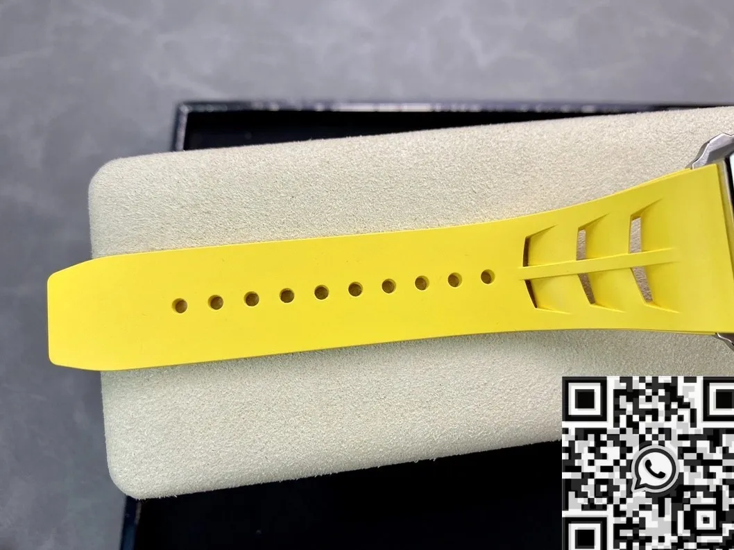 Richard Mille RM011-03 Titanium Shell Yellow Rubber Strap Watch KV Factory Durable 2539