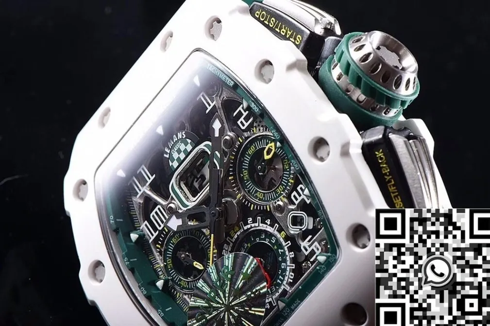 Richard Mille RM011-03 White Ceramic Case Watch KV Factory SoftTouch 2538