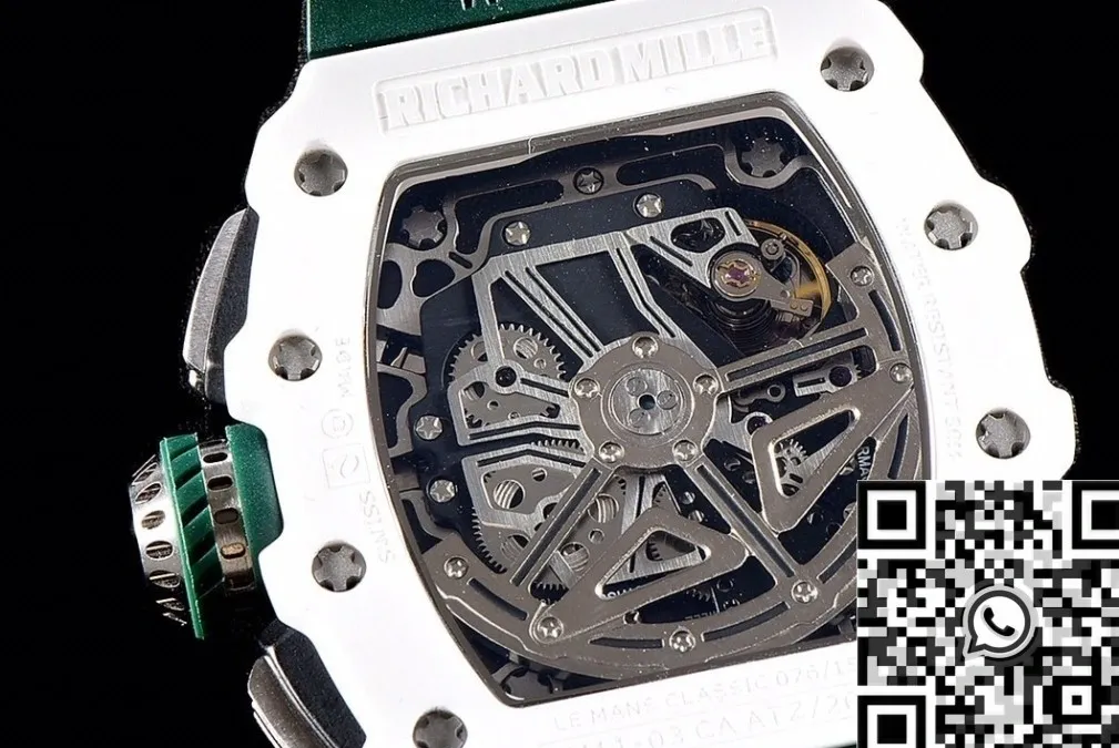 Richard Mille RM011-03 White Ceramic Case Watch KV Factory SoftTouch 2538