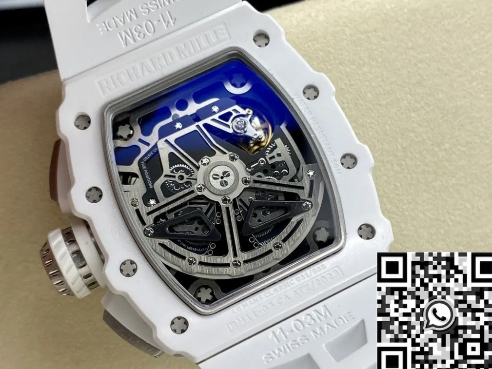 Richard Mille RM011-03 White Dial Watch KU Factory Popular 2545