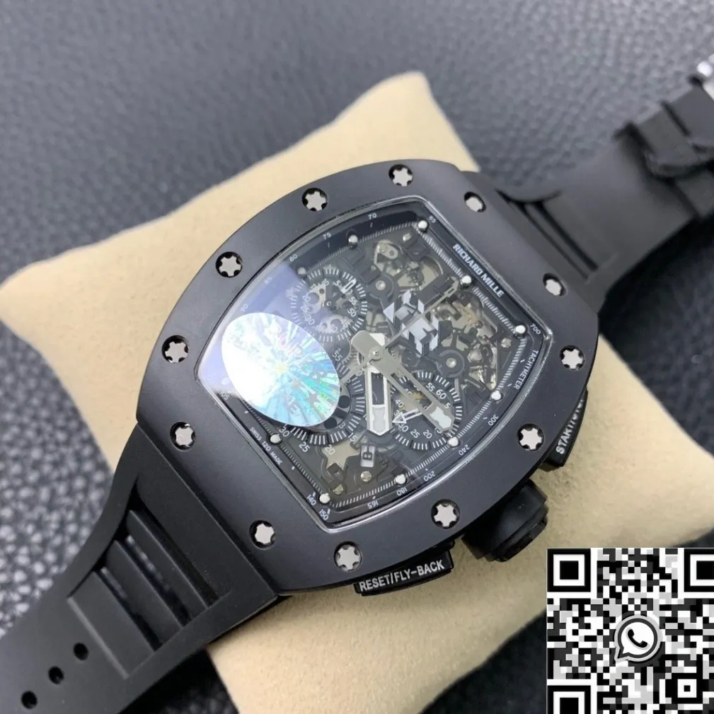 Richard Mille RM011 Black Ceramic Case Watch KV Factory Sustainable 2531