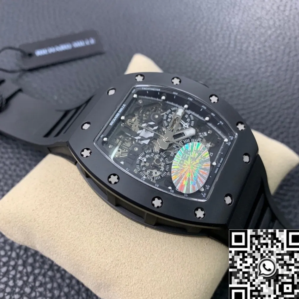 Richard Mille RM011 Black Ceramic Case Watch KV Factory Sustainable 2531