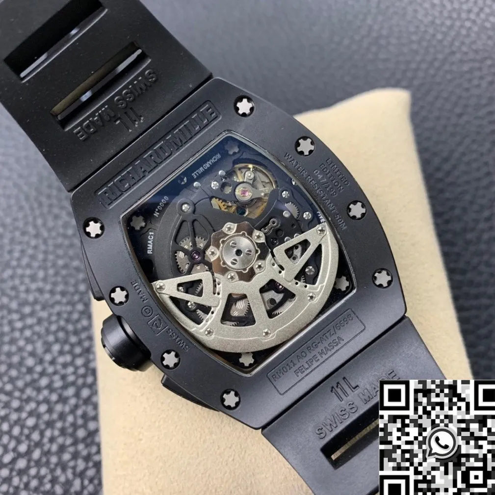 Richard Mille RM011 Black Ceramic Case Watch KV Factory Sustainable 2531